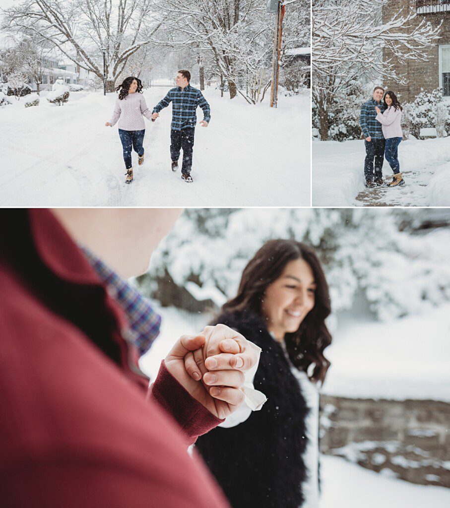 Winter Engagement session Rochester NY