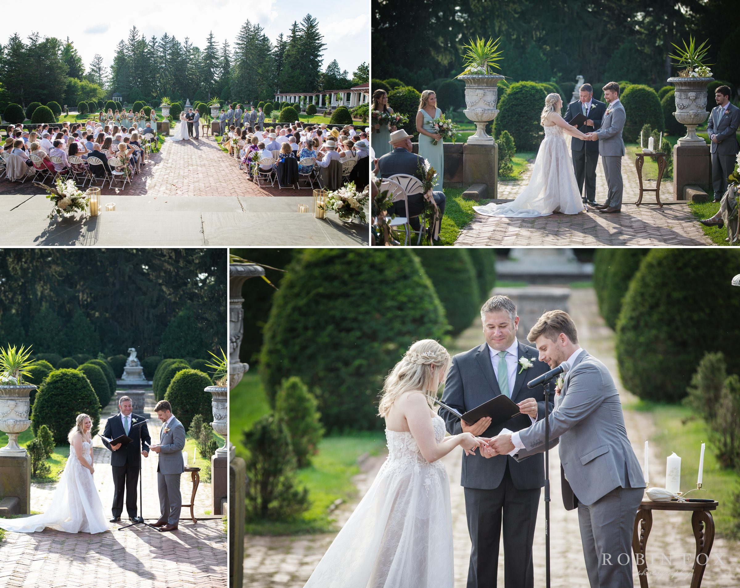 Ceremony at Sonnenberg Gardens Wedding
